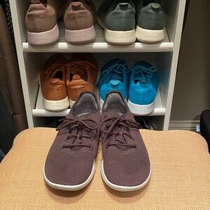 Allbirds Men's Tree Runners Chocolate Brown with White Soles 0721 RM1